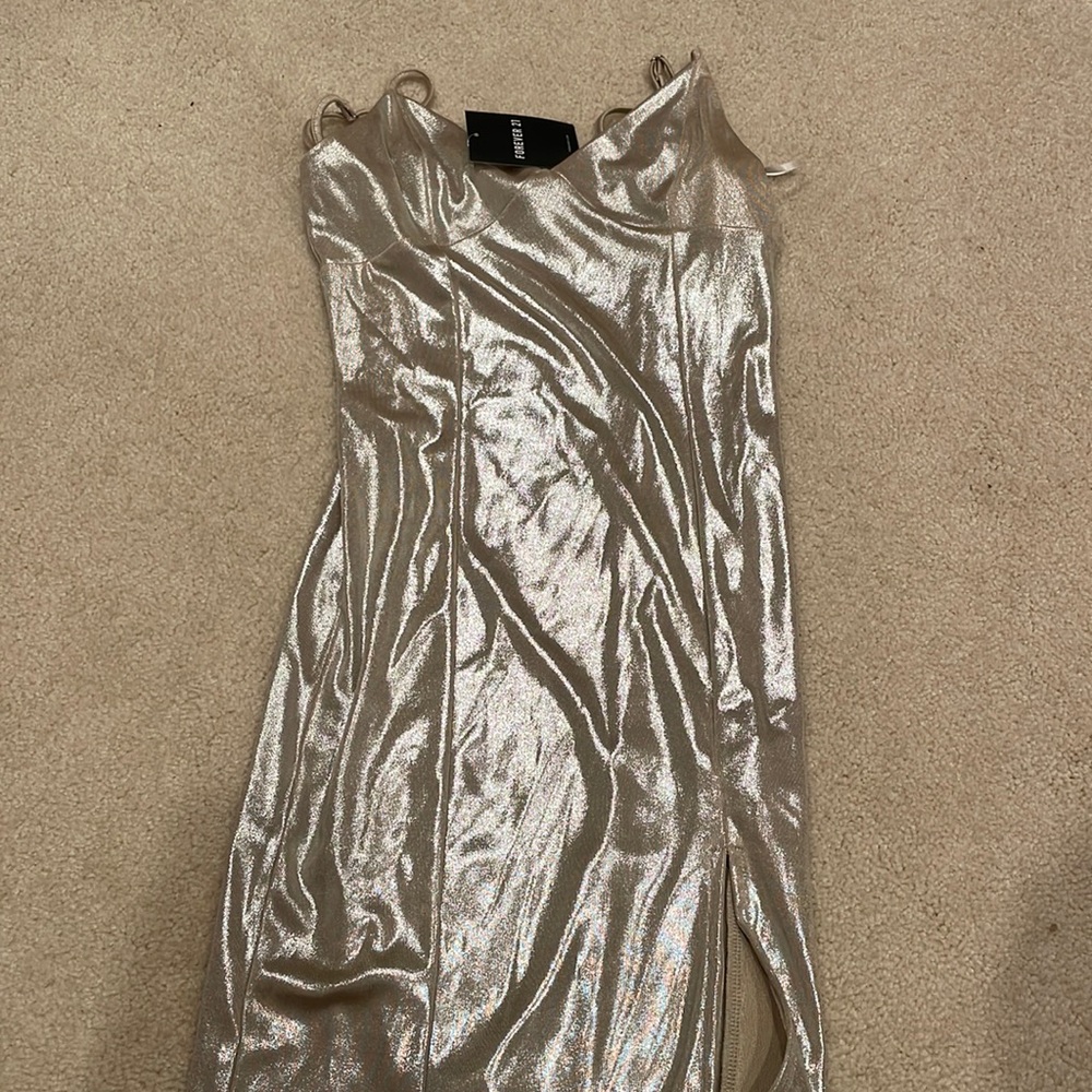 champagne mini dress